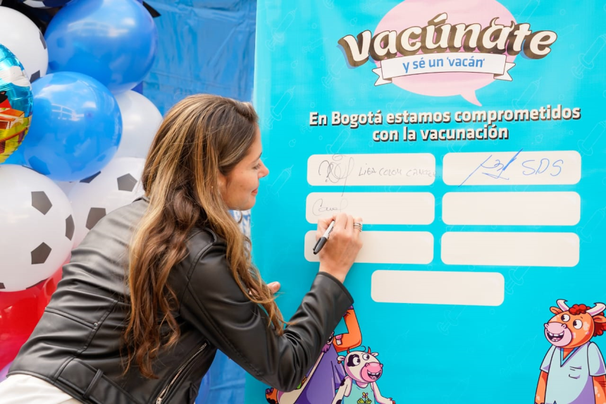 La Primera Dama de Bogotá se une al compromiso por la vacunación en la ciudad