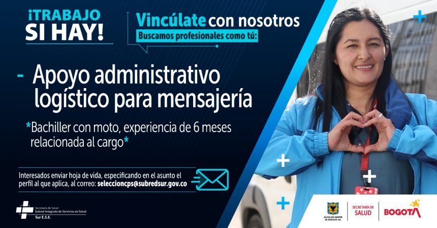 Vacante 2 Julio 2024 - Apoyo logístico